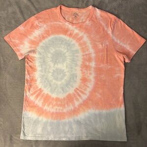 👕 J.Crew Men's Tie-Dye Garment-Dyed Slub Cotton T-Shirt XL